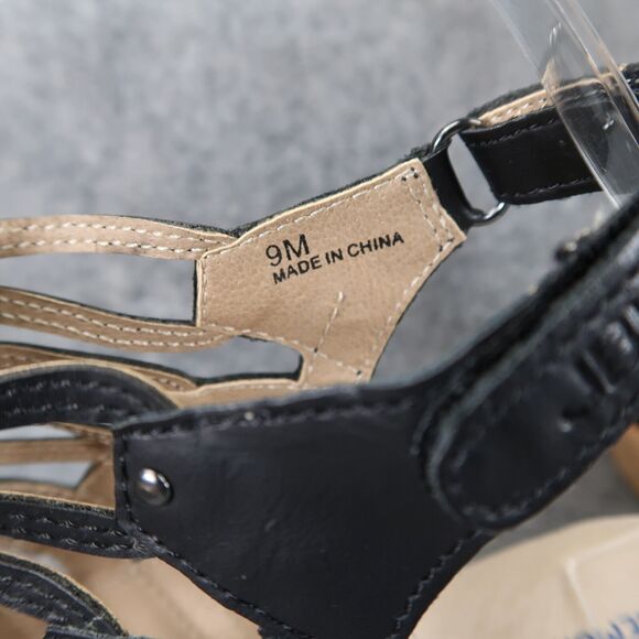 Jambu Shoes Womens 9 Sandals Wedge Platform Fashion Caged Peep Toe Cushioned JBU - Picture 8 of 14